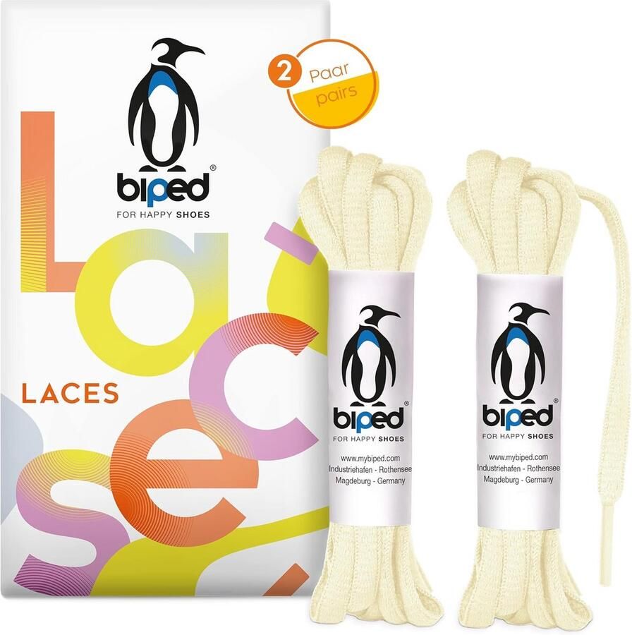 2 Paar Scheurvaste Ovale Schoenveters Polyester 6mm voor Sneakers en Sportschoenen