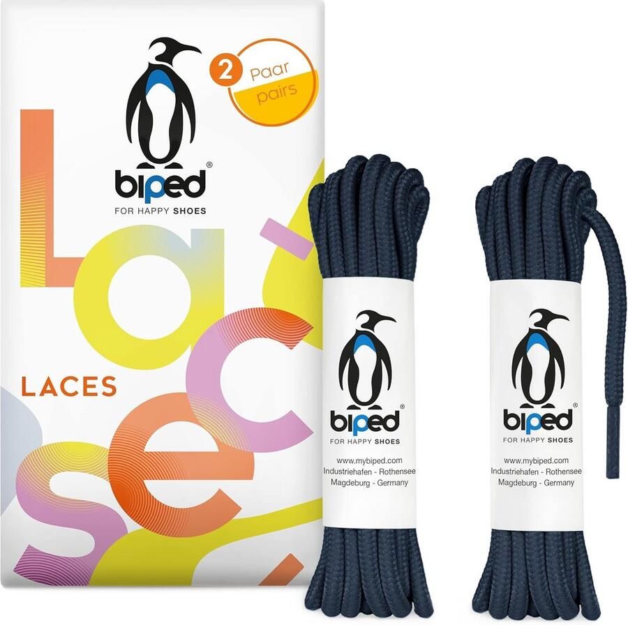 2 Paar Scheurvaste Ronde Schoenveters (Ø 4mm) Voor Leren Schoenen Sneakers en Laarzen