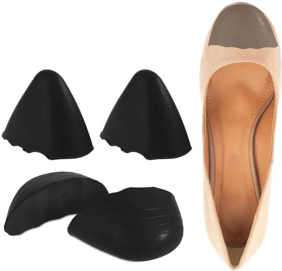 2 paar schoenvullers voor schoenen uniseks teenkussenvullers voor dames en meisjes om schoenen te laten passen herbruikbare schoeninzetstukken voor te grote schoenen hoge hakken geklede schoenen