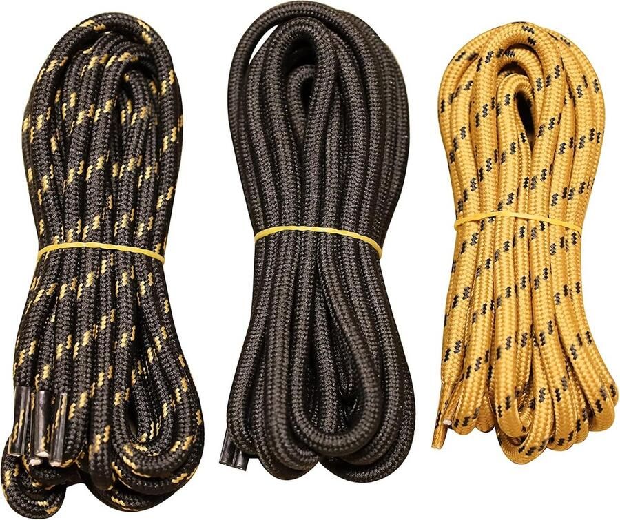 2 Paar Sterke Ronde Schoenveters voor Wandelschoenen Werklaarzen en Outdoorschoenen