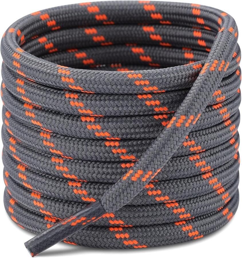 2 Paar Sterke Ronde Veters voor Wandelschoenen en Werkschoenen (4.5mm Dik)