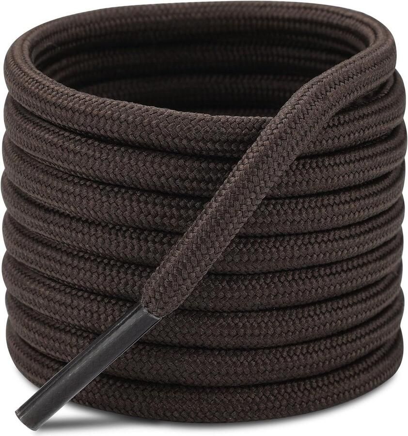 2 Paar Sterke Ronde Veters voor Wandelschoenen en Werkschoenen