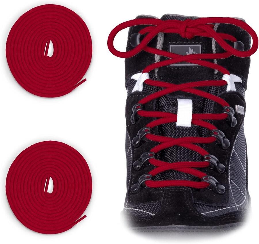 Sterke Robuuste Trekkingveters voor Wandelschoenen Outdoorschoenen en Werkschoenen 2 Paar