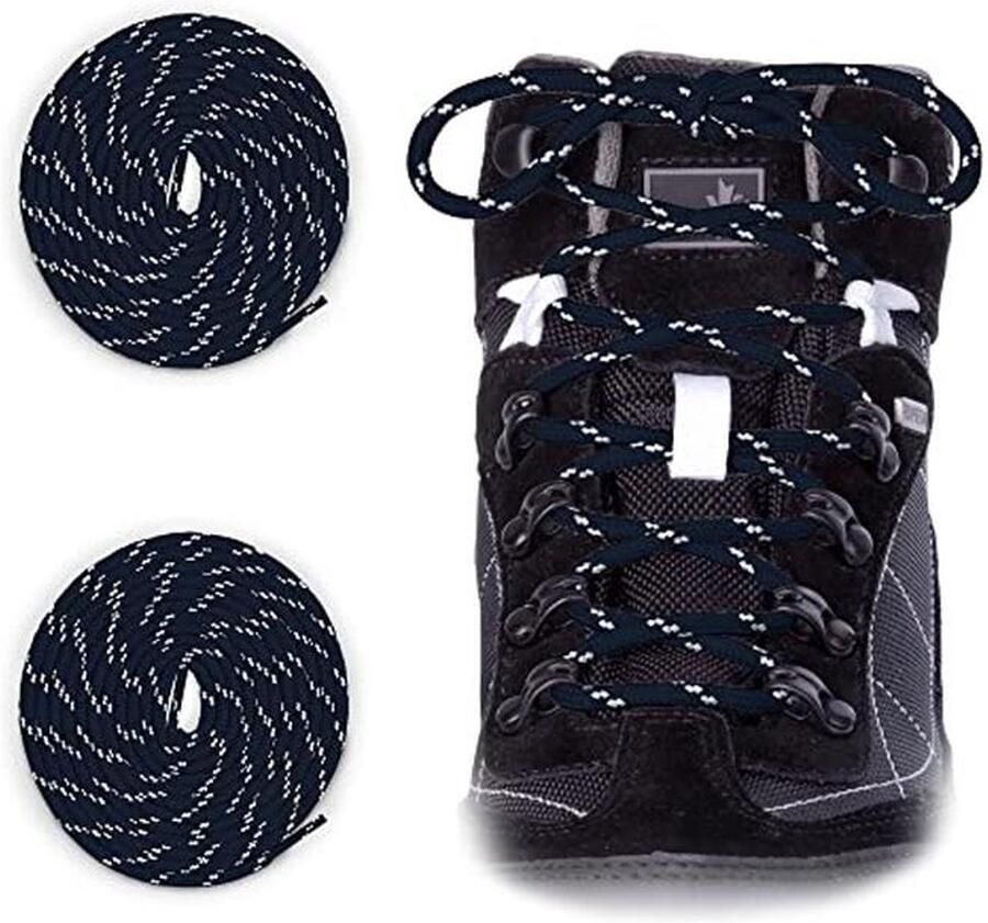 2 Paar Trekking Veters Sterke en Robuuste Veters voor Wandelschoenen en Outdoorschoenen