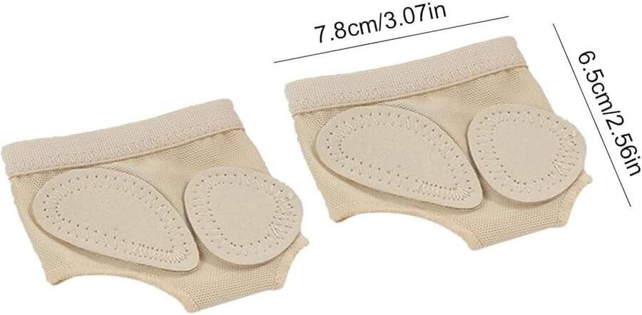 2 paar voetstring voor dans ballet belly sokken padschoenen dames lyrische ballet belly voetbal teenslippers teen halve ballet dans dansschoenen pootjes halve schoenen