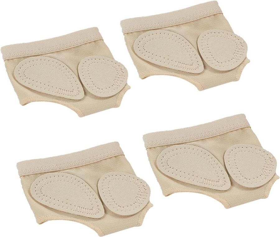 2 Pairs Foot Thong voor Dance Ballet Bell Socks Pad Shoes Lyrical Ballet Belly Football Flip Flops Toe Half Ballet Dance Shoes Paws Half Shoes