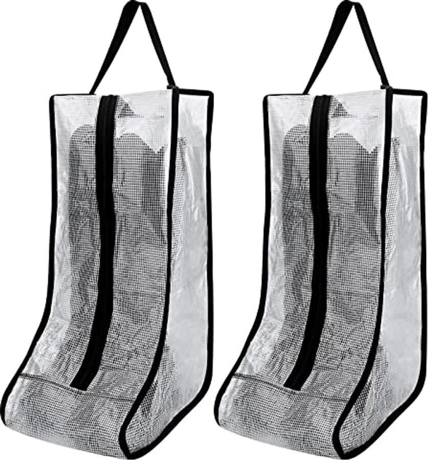 2 Pairs Portable Boots Storage Bags Waterproof and Dustproof Organizer for Travel and Outdoor Use