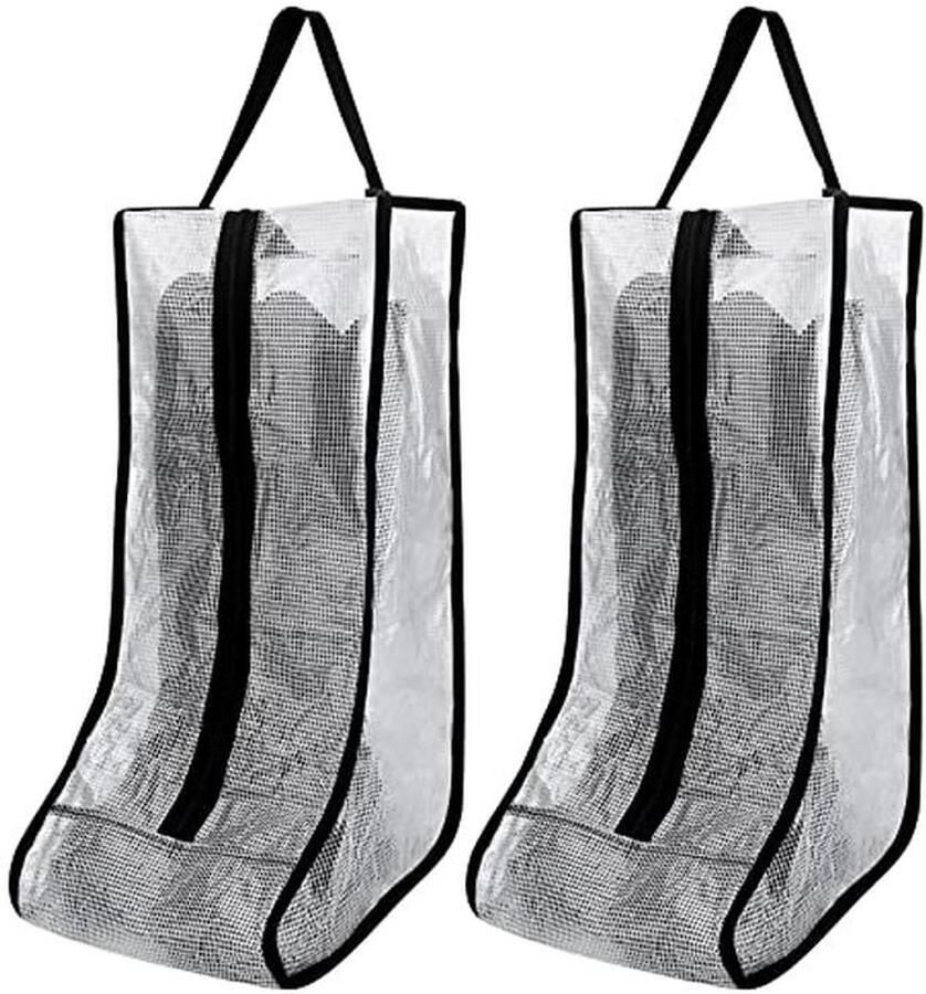 2 Pairs Portable Boots Storage Bags Waterproof and Dustproof Organizer for Travel and Outdoor Use
