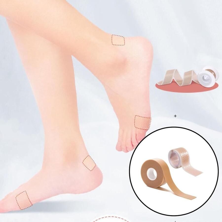 2 Rollen Bubbeltape voor Blarenpreventie Multifunctionele Heeltape voor Voeten en Hielen