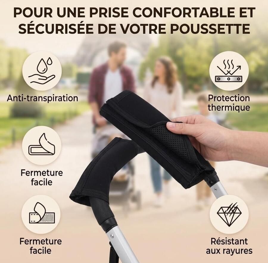 2 STKS Handvat Mouw Cover Grip Bar Vervanging Kinderwagen Handvat Cover Kinderwagen Handvat Grip voor Kinderwagen Wandelwagen