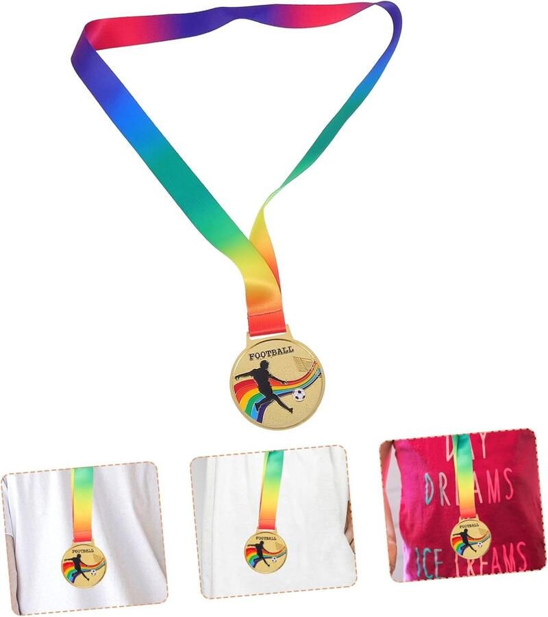 2 Stuks Basketbal Medaille Gouden Medaille Voetbal Trofee Marathon Toernooi Award Trofee Gouden Basketbal Medaille Kinderen Sport Award Running Medailles Cup Zinklegering Kind