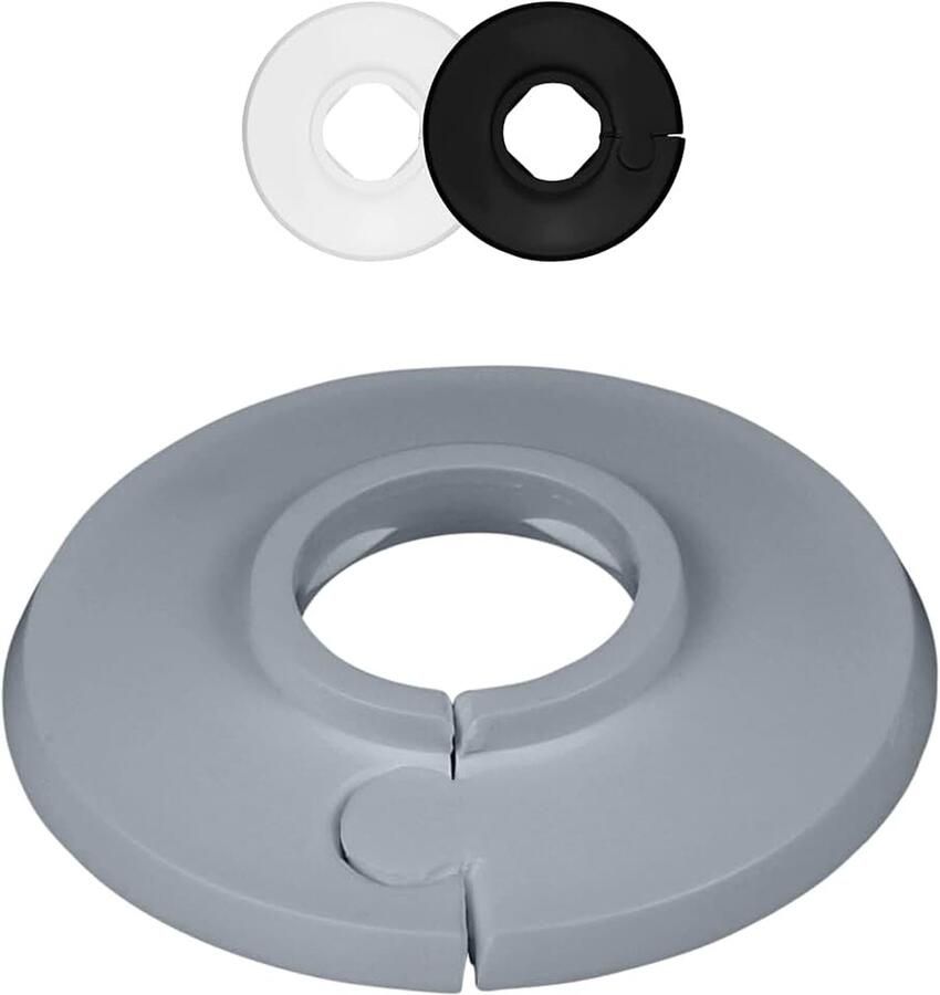 2 stuks enkele verwarmingsbuisrozetten 8 mm 60 3 mm verwarming Verbergt buisdoorvoeren nette afwerking bij de radiator montage zonder gereedschap