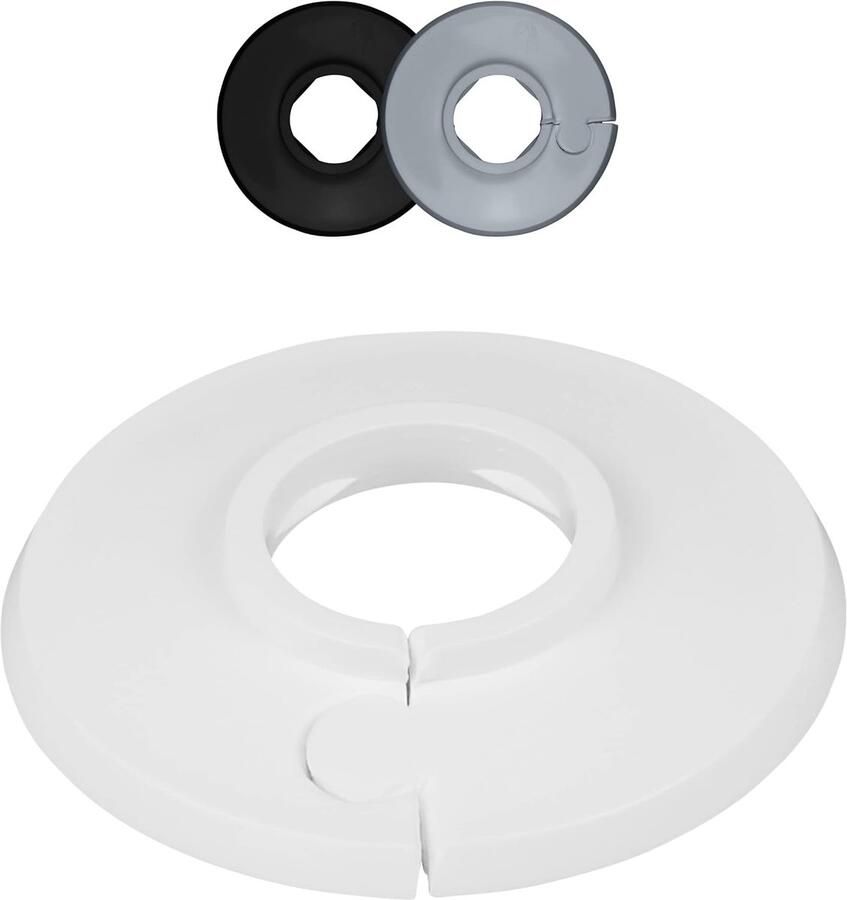 2 stuks enkele verwarmingsbuisrozetten 8 mm 60 3 mm verwarming Verbergt buisdoorvoeren nette afwerking bij de radiator montage zonder gereedschap