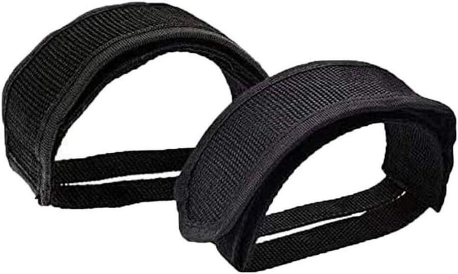 2 Stuks Fiets Pedaal Rie Antislip Dubbele Zelfklevende Teen Clip Straps