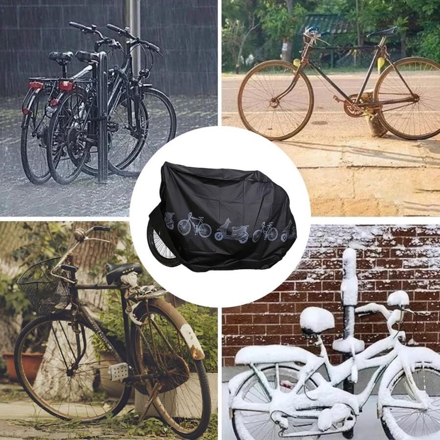 2 stuks fietsgarage beschermhoes fietsafdekkingen fietsafdekzeil fietsbeschermhoes voor fiets mountainbike motorfiets elektrische auto