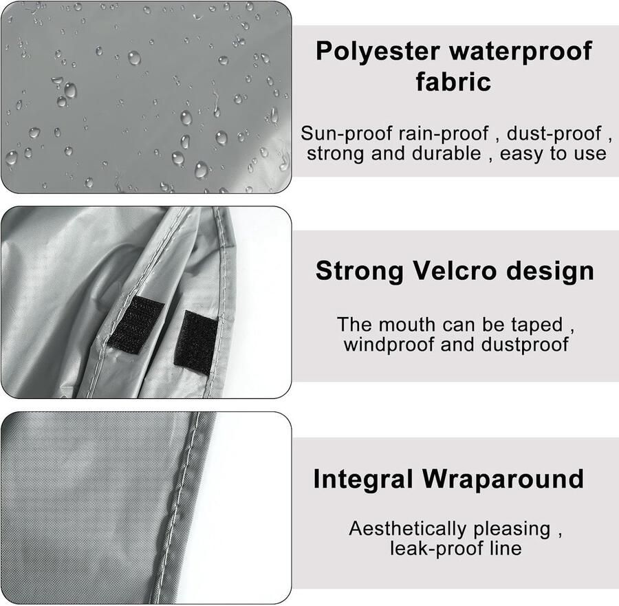 2 Stuks Fietshoes Waterdicht Anti-Stof UV-Afdekking Regenbescherming Fietszeil voor Fiets Garage en Outdoor Gebruik