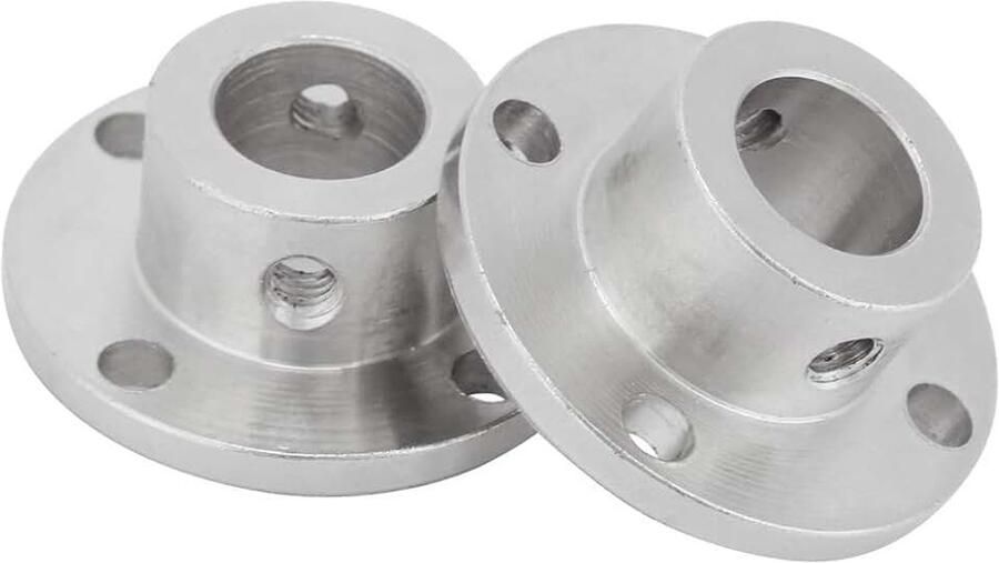 2 Stuks M4 Starre Flenskoppelingen voor Motorassen ID 12 Mm OD 18 Mm Duurzaam en