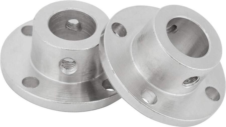 2 Stuks M4 Starre Flenskoppelingen voor Motorassen ID 12 Mm OD 18 Mm Duurzaam en