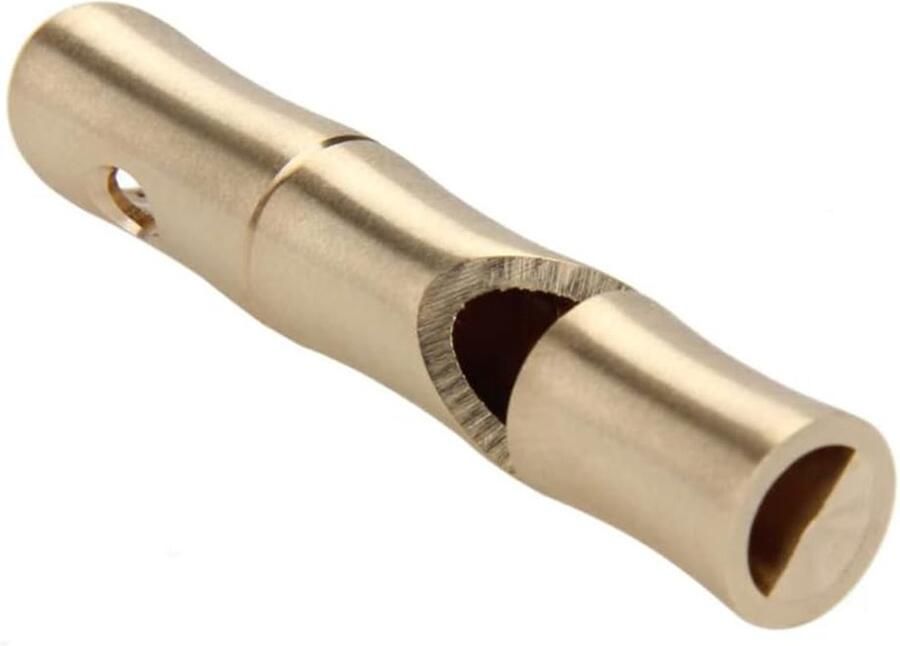 2 Stuks Messing Fluitje Nood EDC Overlevingsfluitje Luide Signaalfluitjes voor Outdoor Kamperen Wandelen Jagen