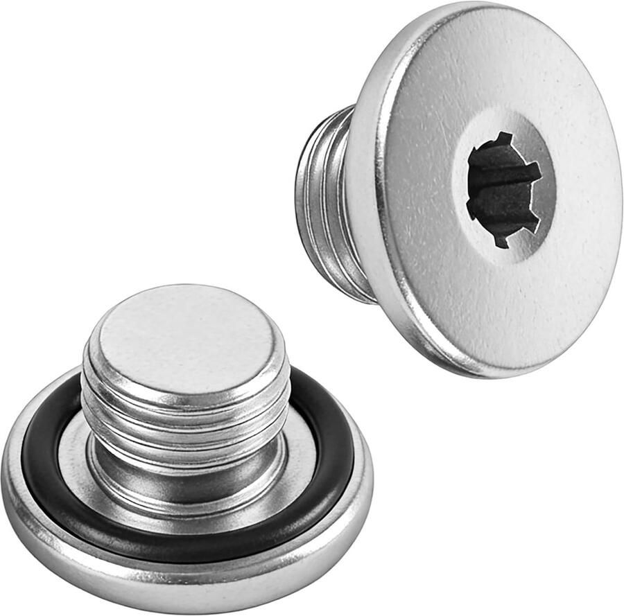 2 stuks olieaftapschroef met afdichting olieaftapprokken auto-afvoerschroeven reserveonderdelen duurzame metalen vervanging compatibel met Opel Vauxhall Astra Chevrolet Cruze
