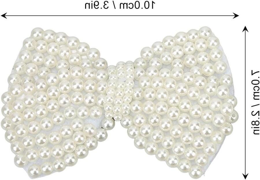 2 Stuks Parel Schoenclips met Bloem en Strass Decoraties voor Bruiloft en Sieraden Accessoires voor Laarzen en Sandalen