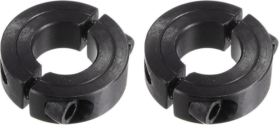 2 stuks schachtmanchetten voor 3 4 inch stang 1-1 2 inch AD 1 2 inch breedte zwart oxide coating dubbel gedeelde asmanchet met stelschroef
