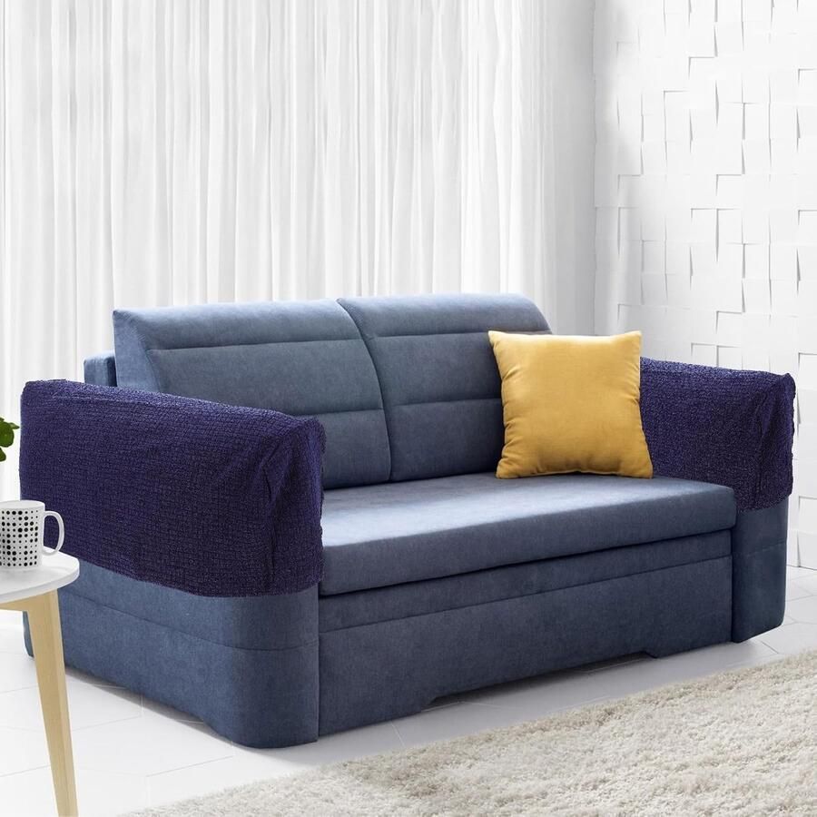 2 stuks verstelbare armleuninghoezen stretch armleuninghoezen rekbare armleuningbeschermers zacht polyester antislip meubelbescherming