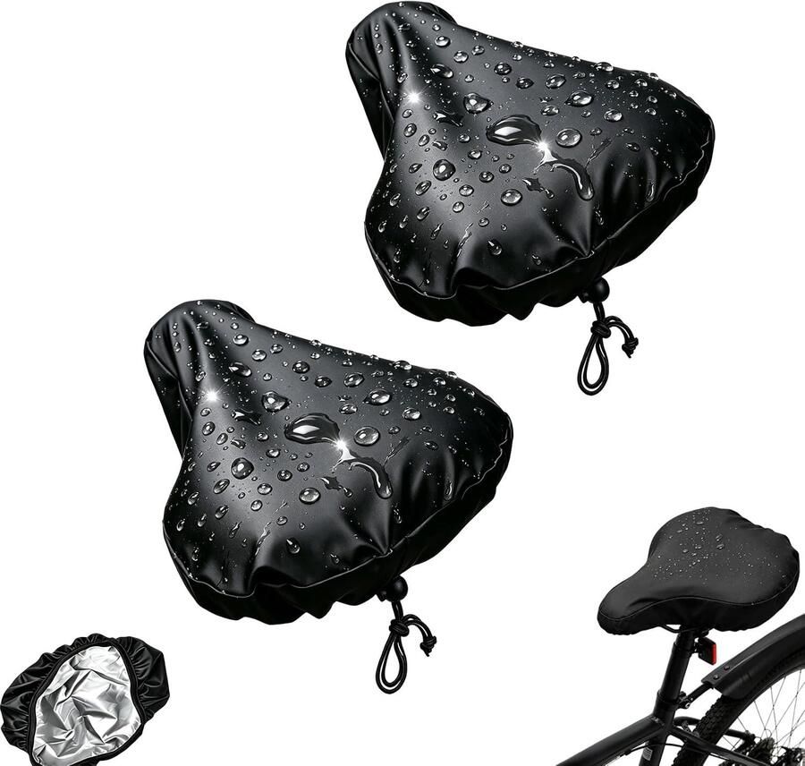 2 x waterdichte fietszadelhoezen