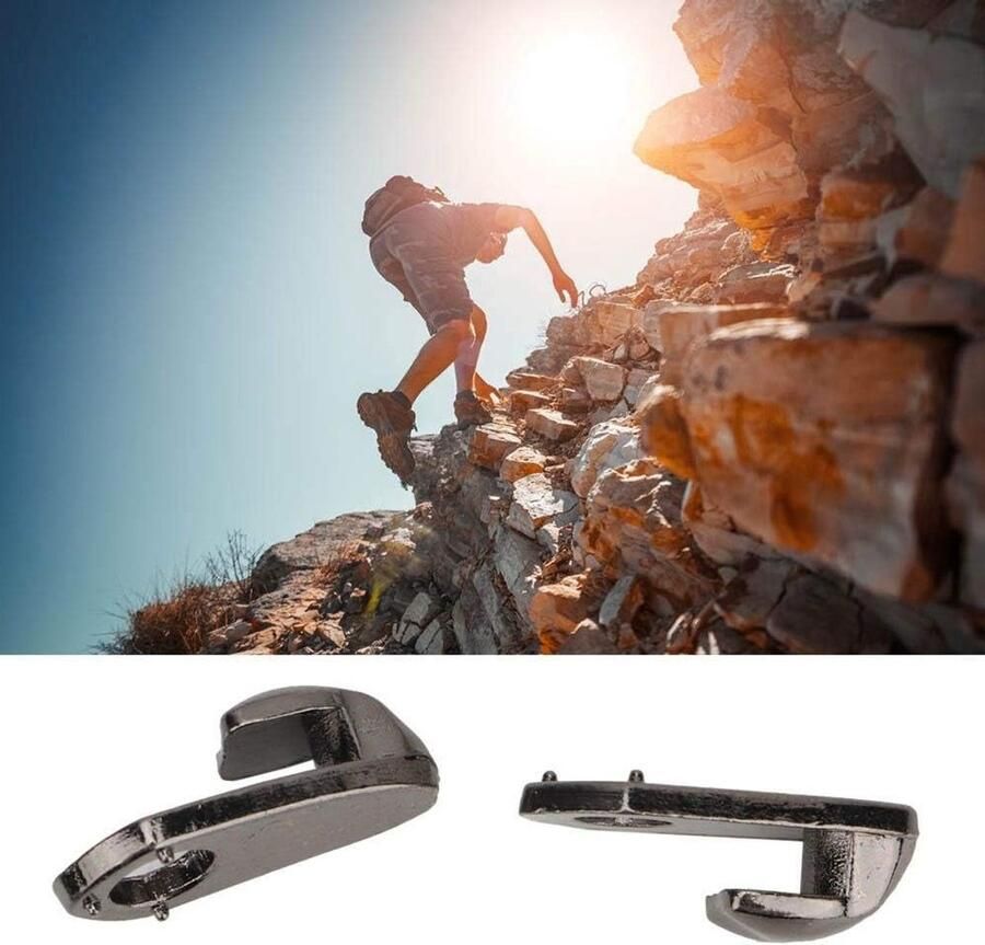 20 Paar Legering Schoenveterhaken met Riviervet voor Wandelschoenen en Bergschoenen Ideaal voor Klim en Buitenactiviteiten