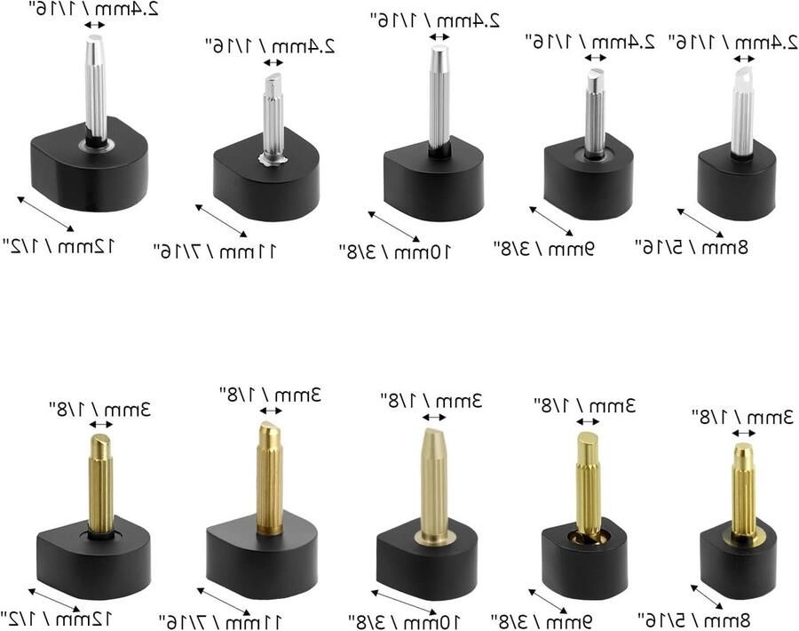 20 Paar Vervangende Hoge Hakken Tips U Vorm 8 9 10 11 12mm voor Stabiele Loopervaring