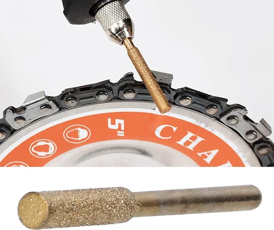 20 stuks diamant kettingzaagslijper kettingzaag slijpgereedschap Chainsaw Sharpener kettingslijper slijpsteen voor kettingzagen om te slijpen en schuren (4 8 mm)