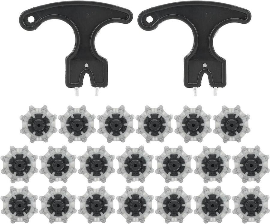 20 Stuks Golfnoppen met Spijkertrekker voor Golfschoenen Anti-slip TPU Vervanging met Eenvoudige Montage