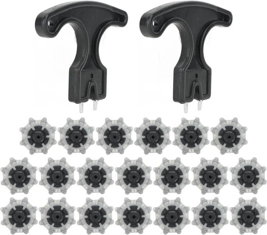20 Stuks Golfschoen Spikes Antislip Vervangingen met Spijkertrekker Voor Golfschoenen