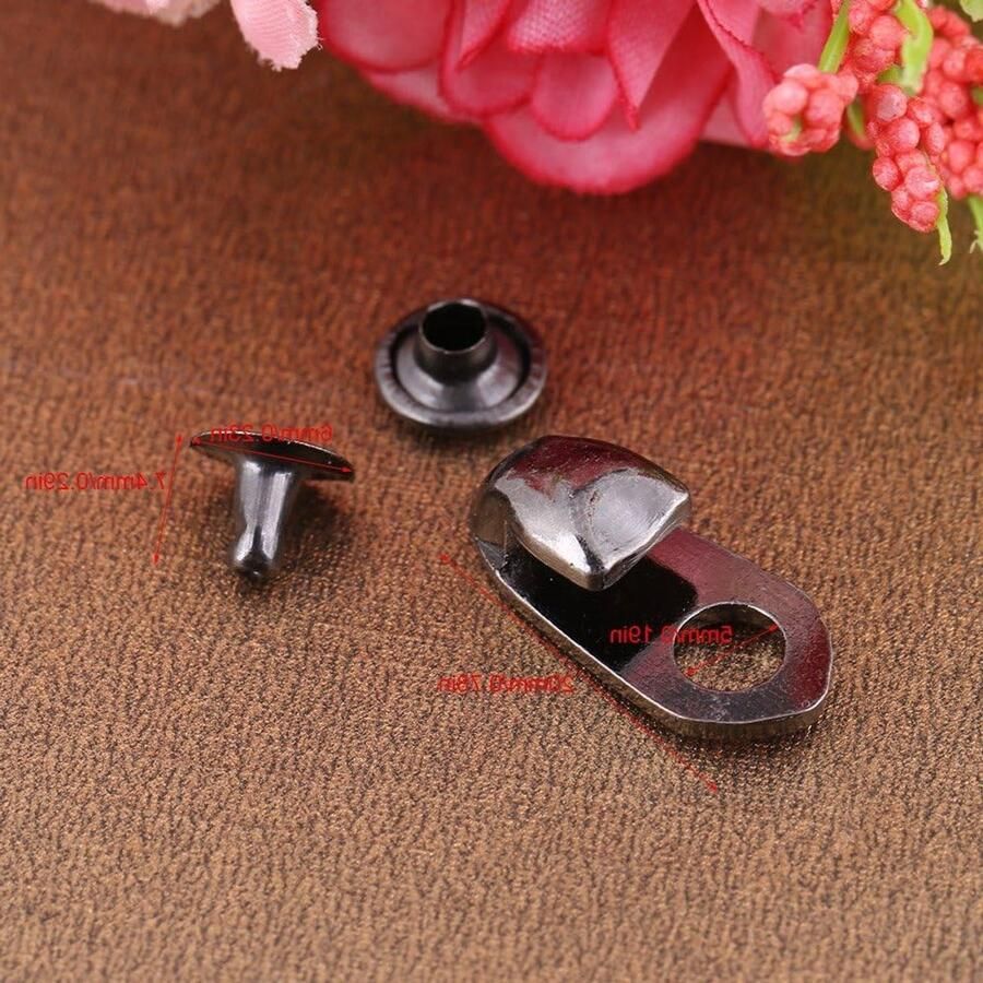 20 Stuks Lace Up Hooks Stevige Laarshaken met Rivit voor Wandelen Klim en Buitensporten