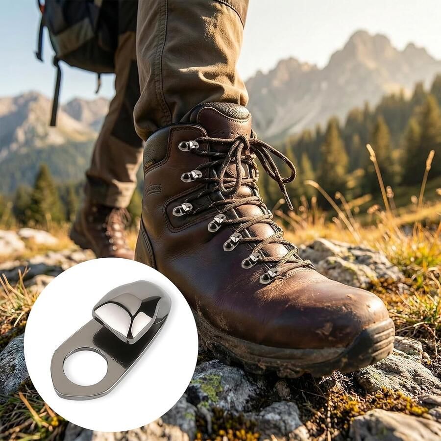 20 Stuks Schoenhaken en Laarzenhaken voor Klim Wandelen en Outdoor Activiteiten DIY Schoenversiering en Reparatie