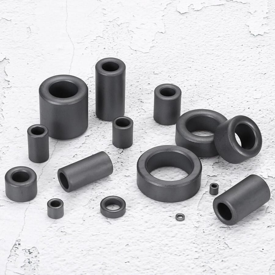 20 stuks toroïde kernen van ferriet 12 mm OD x 6 5 mm ID x 25 mm H ferriet magneet rond sterk om signaalverlies te verminderen voor RFI EMI RF HF-draden zwart