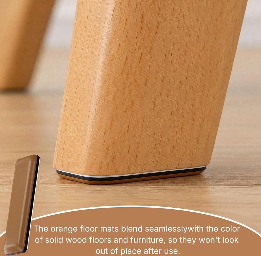 20 stuks Zelfklevende Teflon Glijders Professionele Meubelglijders voor Stoelen Effectieve Bescherming voor Vloeren Meubels en Huishoudelijke Apparaten (19x70 mm)