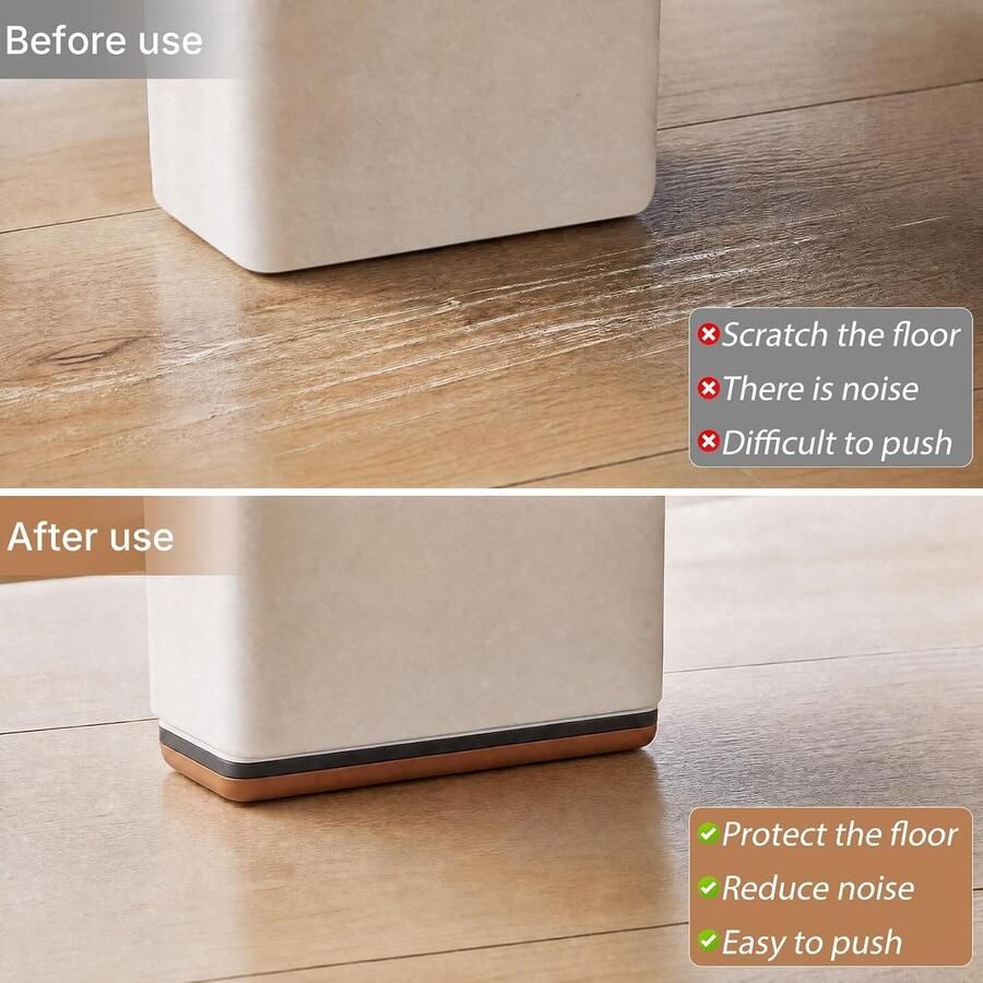 20 stuks Zelfklevende Teflon Glijders Professionele Meubelglijders voor Stoelen Effectieve Bescherming voor Vloeren Meubels en Huishoudelijke Apparaten (19x70 mm) - Foto 2