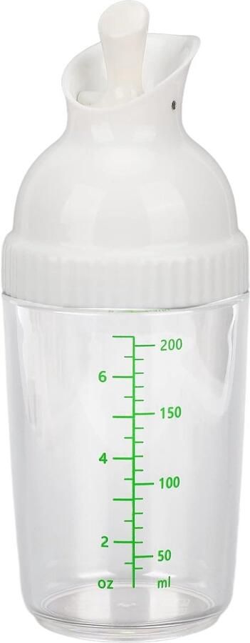 200 Ml Salade Dressing Shaker BPA Voorkomen Lekkage Salade Dressing Pot met Deksel voor Keuken Multipurpose Keuken Tool (Wit)