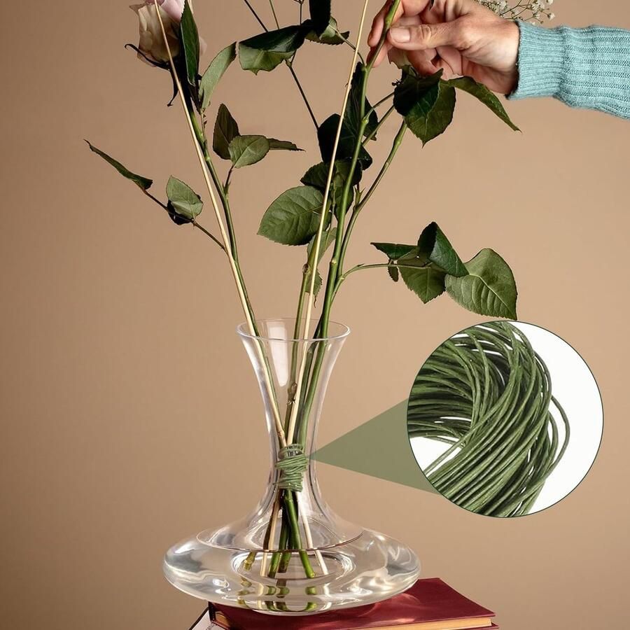 200 stuks bloemendraad om te knutselen bloemendraad groen lang 1 mm bloemendraad voor het maken van bloemenhandwerk kunstbloemen boeketten