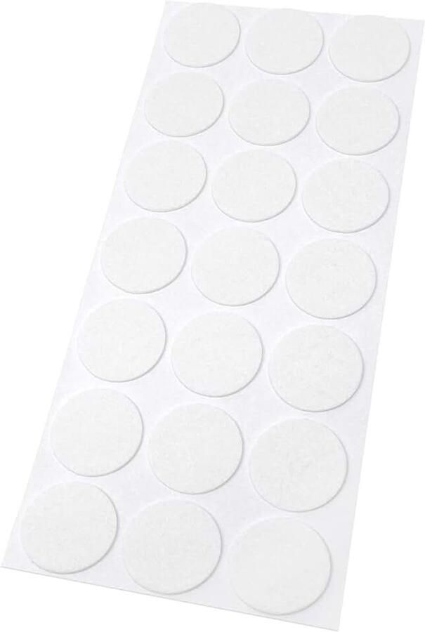 21 x zelfklevende viltdoppen wit ø 30 mm rond 1 5 mm dunne zelfklevende meubelglijders van vilt