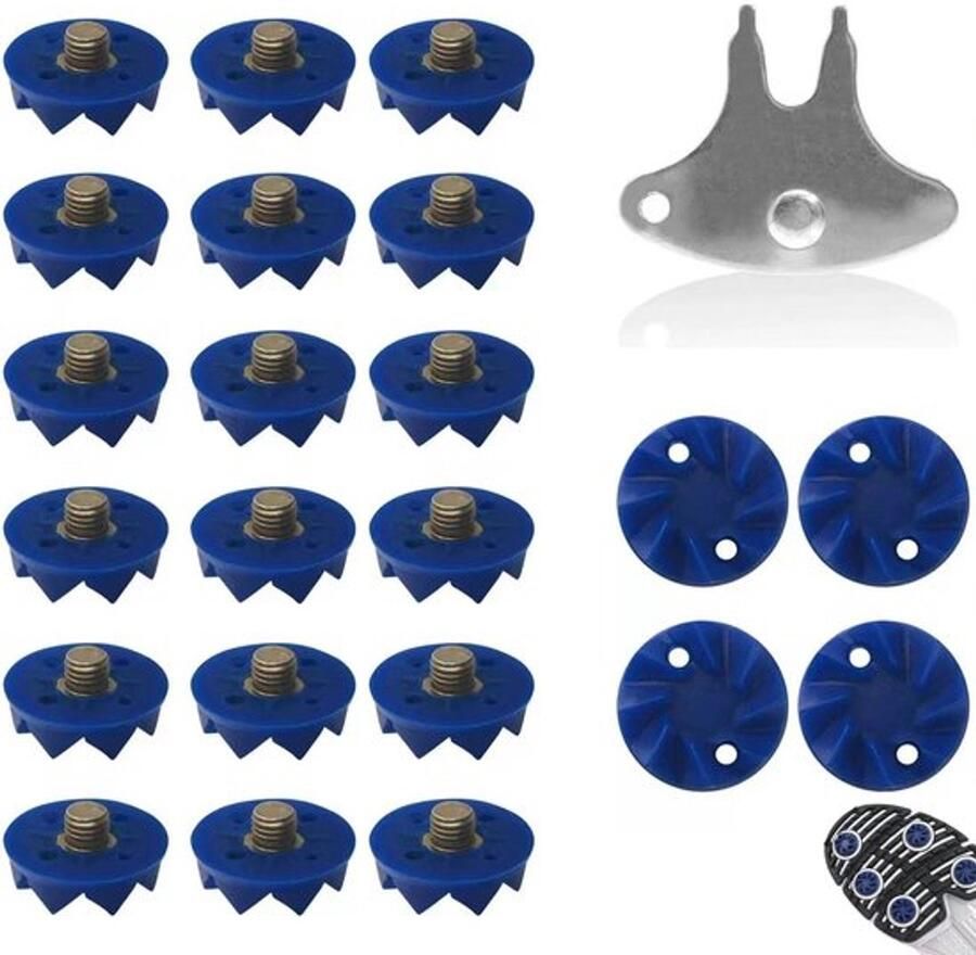 22 Stuks Golfspikes Golfschoen Spikes Antislip Golfpunten Golfschoen Accessoires Tand Spikes Golfschoen Zachte Spikes Eenvoudig Te Installeren Voor Golfschoenen Biedt De Golfer Grip Stabiliteit Comfort
