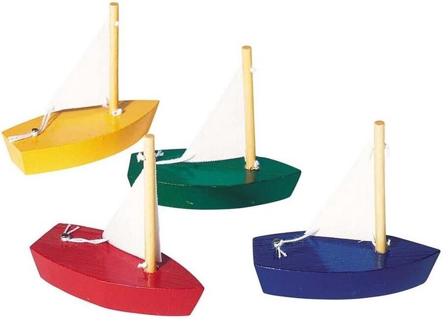 24 Stuks Mini Zeilbootjes voor Bad en Decoratie