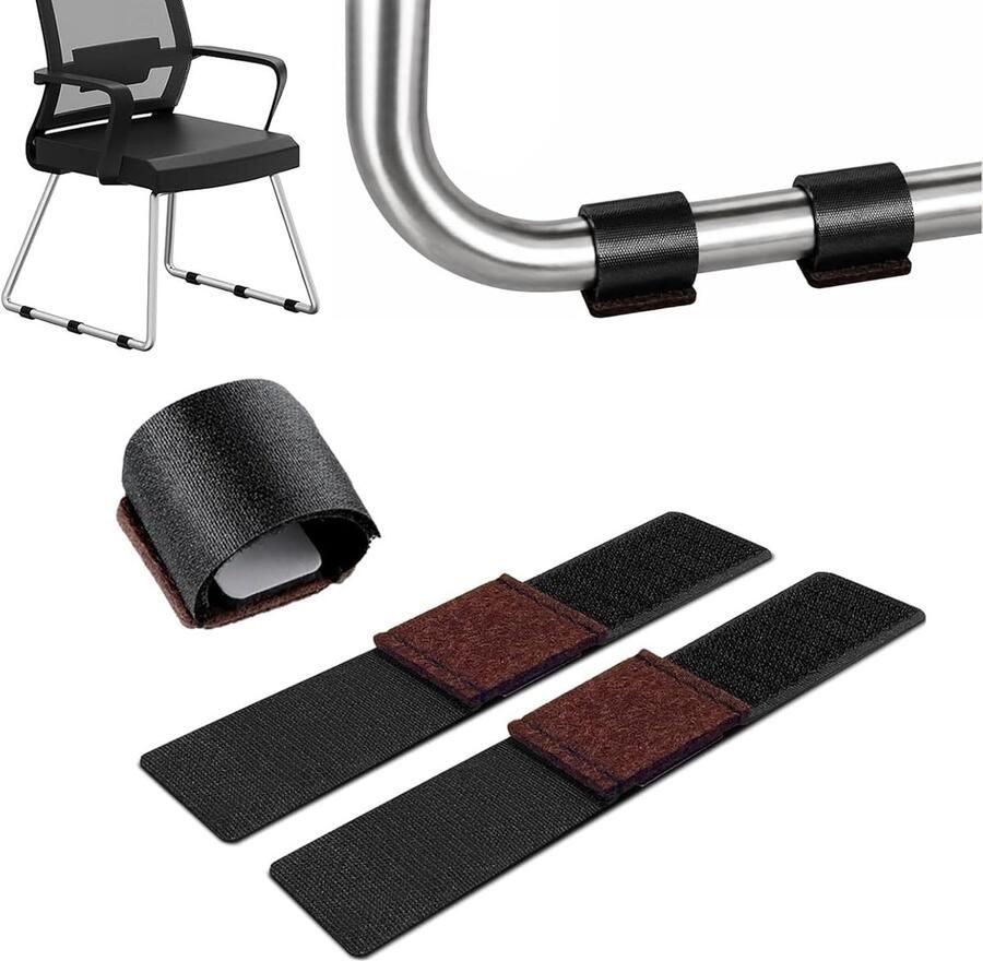 24 stuks vilten glijders voor schommelstoelen zelfklevend Vilten glijders voor stoelen geschikt voor sleestoelen meubels vilten pads schommelstoel antislip en geluidsreductie