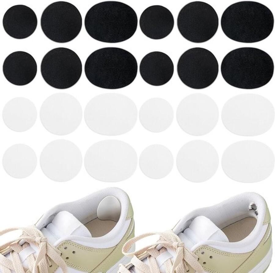 24 Stuks Zelfklevende Hielpads voor Hielreparatie Bescher de Hielpatches voor Sneakers en Hakken Duurzame Schoenreparatieoplossingen