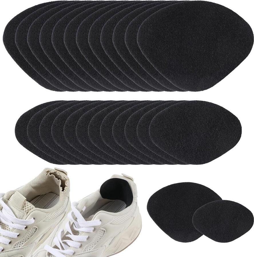 24 Stuks Zelfklevende Reparatie Patches voor Schoenen Lederen Gaten Patch Kit voor Sneakers en Laarzen Ideaal voor Schadeherstel en Versteviging
