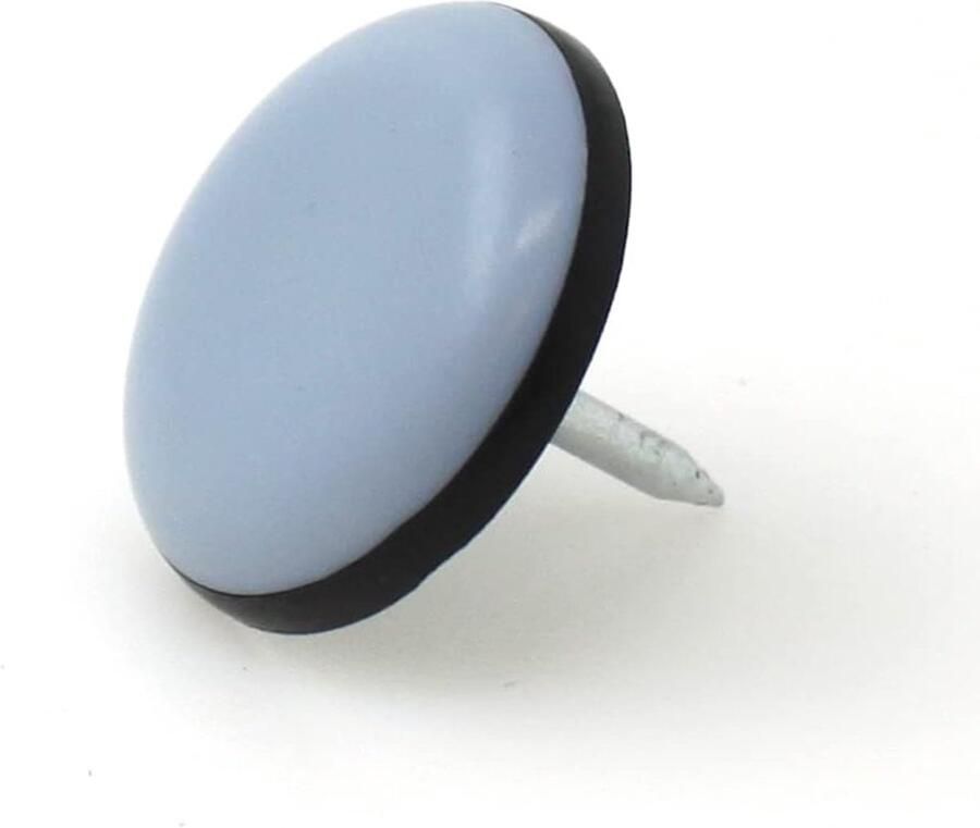 24pcs 20mm Ptfe Teflon Nail-on Lage Wrijving Meubelglijders Rond