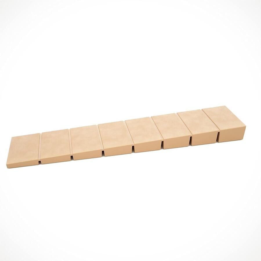 25 x meubelwiggen wielblokken compensatiewiggen van kunststof met ingebouwde vooraf bepaalde breekpunten Sossai MKB-100 beige