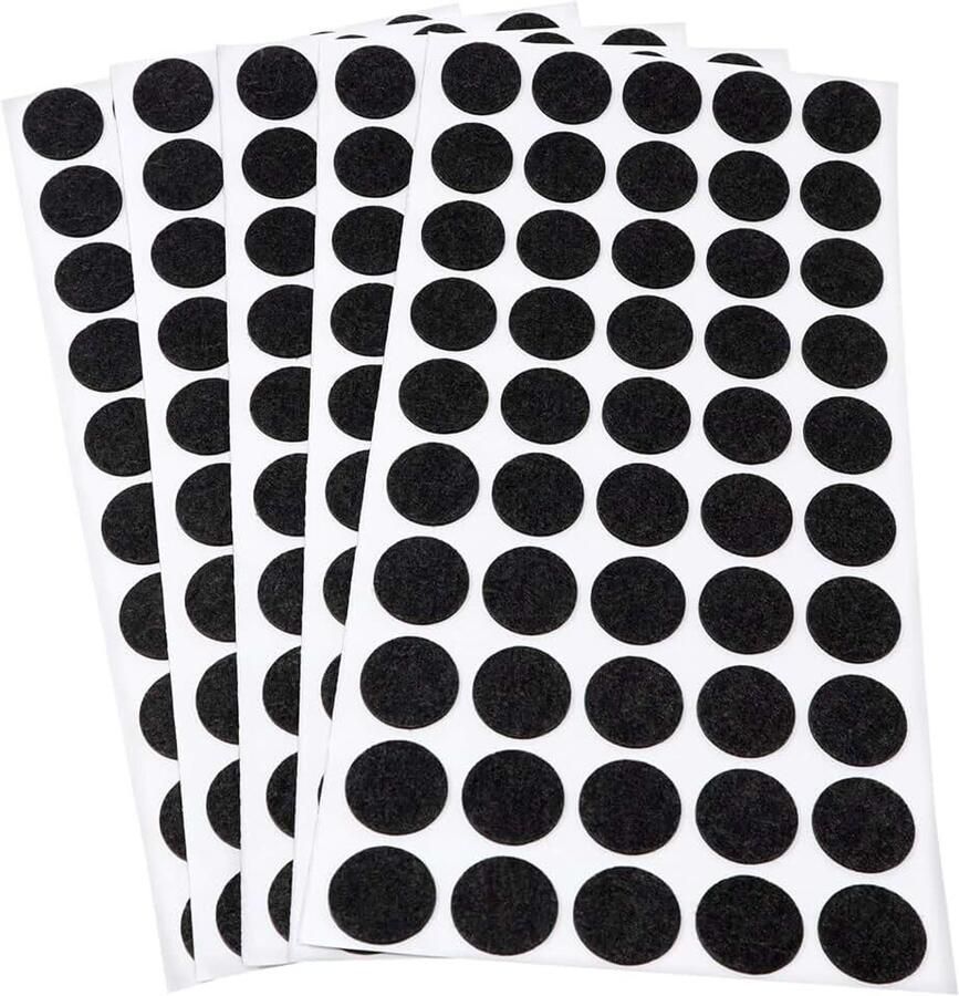 250 x zelfklevende viltdoppen zwart ø 20 mm rond 1 5 mm dunne zelfklevende meubelglijders van vilt