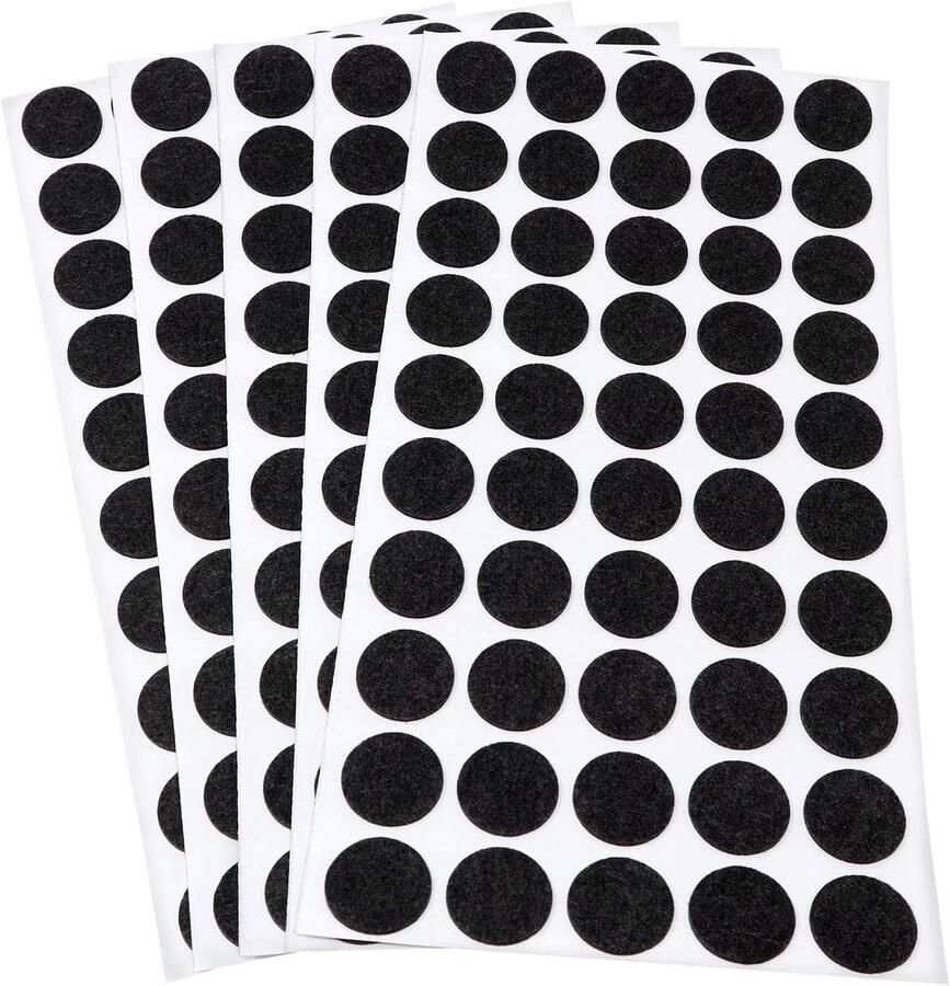 250 x zelfklevende viltdoppen zwart ø 20 mm rond 1 5 mm dunne zelfklevende meubelglijders van vilt